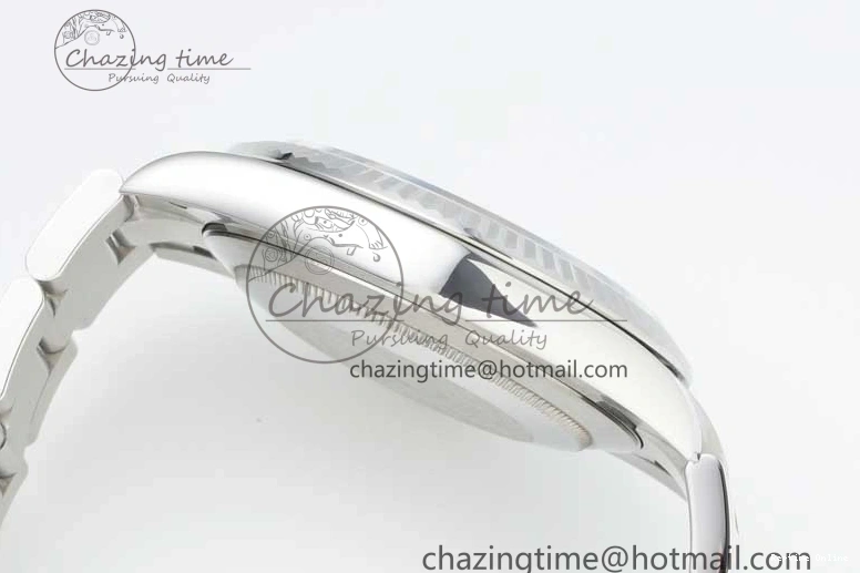 0212 DateJust 41 126334 NTF 1:1 Best Edition 904L Steel Gray Dial Green Roman on Oyster Bracelet VR ZeroBulk 2285